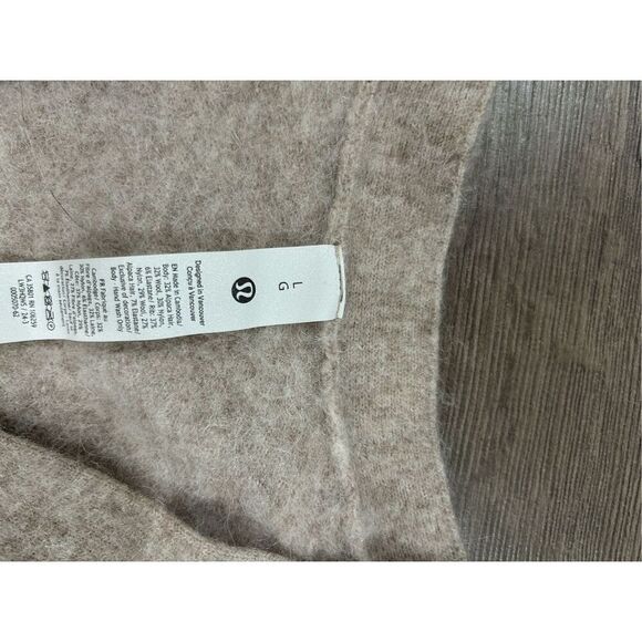 Lululemon Women's Alpaca Wool-Blend Cardigan Sweater Sz L - Picture 3 of 5